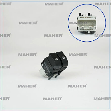 Cam Açma Düğmesi Megane Iı / Laguna Iı (Çiftli) Dynamıc Sol (Oem No:8200315042)