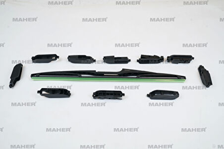 Silecek Süpürgesi Plastik Tip 10 Aparatlı 16 Arka (400Mm)