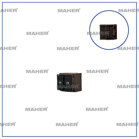 Cam Açma Düğmesi Doğan Slx (Çiftli) Sol (Oem No:90811400)