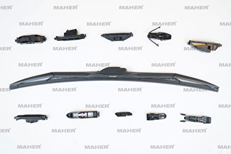 Silecek Süpürgesi Tek Tip Üniversal 11 Aparatlı 22 Hybrıd (550Mm)