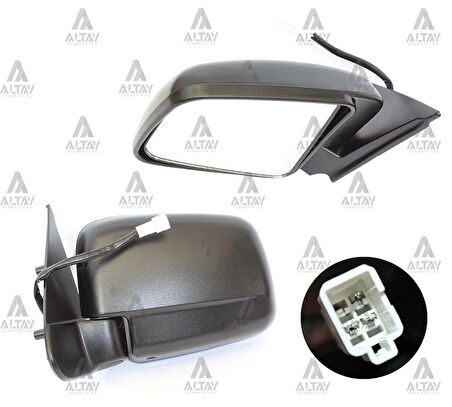 Ayna Dış Dikiz B2500 2000-2006 Elektrikli Siyah Sol (Oem No:Uj0769180F)