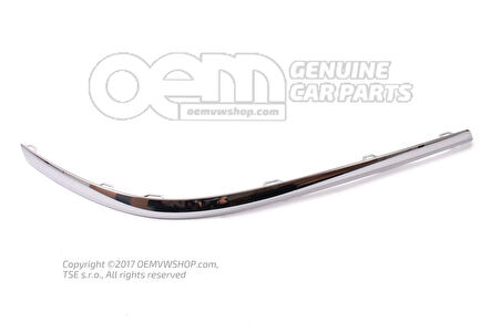 Vw Passat 2010-2013 Tampon Bandı Sağ Ar Ka Krom (Oem No:3Ae807460)