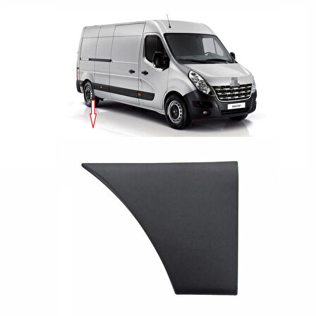 Renault Master - 3 2009- Arka Çamurluk Çıtası Ön Sağ Küçük (Oem No:768F30004R)