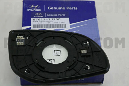 Kore İ20 Benzin-Dizel  2008 2014 Ayna Camı Sol Isıtmalı (Oem No:876111J100)