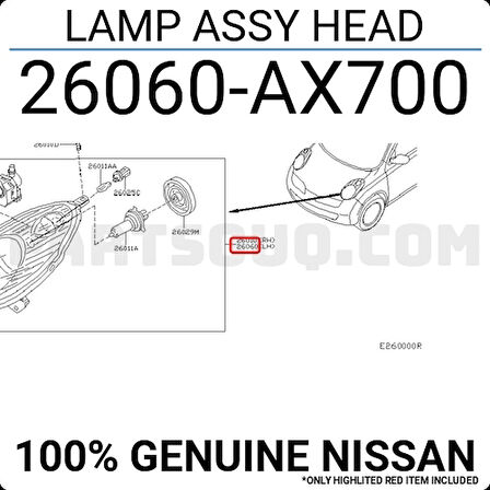 Far Micra 2002-2007 Elektrikli Beyaz Sol (Oem No:26060Ax700)