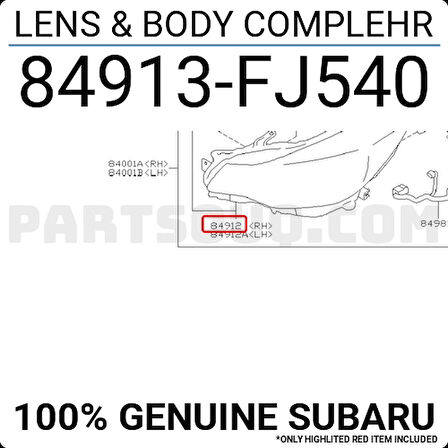 Japon Xv (Gp) 1.6 2015-2017 Far Sağ Halogen (Oem No:84913Fj540)