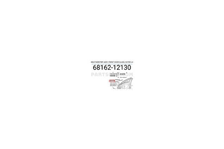 Cam Sıyırıcı Corolla 1993-1998 Ae101 Ön Xlı Siyah Sol (Oem No:6816212130)