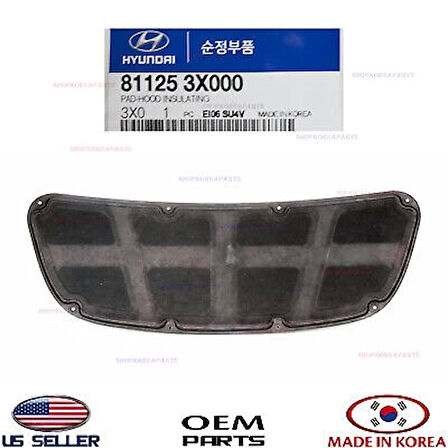 Kaput İzolatörü Elantra 2011-16 (Oem No:811253X000)