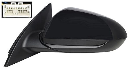 Ayna Dış Dikiz I-30 2016 Sonrası Elektrikli Sinyalsiz Style Sağ (Oem No:87620G4010)