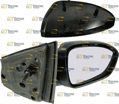 Renault Logan Iıı / Sandero Stepway Iıı 2021- Dış Dikiz Aynası Sağ Kablo Tıpı, Astarlı Kapak, Dısbükey Cam Sağ   (Oem No:963015986R)