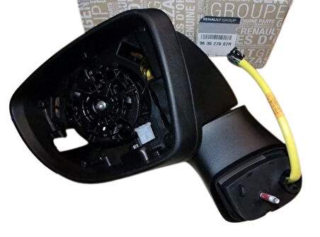 Renault Captur 2018- Dış Dikiz Aynası Sol Elektrikli Isıtmalı, Elektrikli Katlanabılır, Yanıp Söner, Astarlı Kapak, Asferı (Oem No:963027007R)