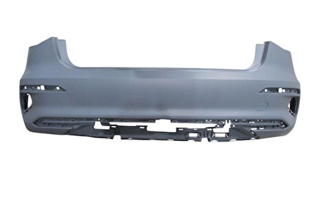 Audi  A3  Sb- 2021-2024  Arka Tampon Astarlı Gri Sensör Deliksiz (Çeki Demiri Kapaklı)(Tyg) (Oem No:8Y4807067Gru)