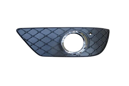 Mercedes C Class- C Class- 2011-2013  Sis Lamba Kapağı Sağ Siyah (Sis Delikli/Nikelaj Çerçeveli) (Tw)