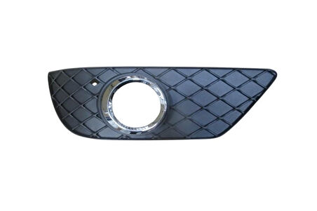 Mercedes C Class- C Class- 2011-2013  Sis Lamba Kapağı Sol Siyah (Sis Delikli/Nikelaj Çerçeveli) (Tw)