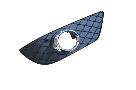 Mercedes C Class- C Class- 2011-2013  Sis Lamba Kapağı Sol Siyah (Sis Delikli/Nikelaj Çerçeveli) (Tw)