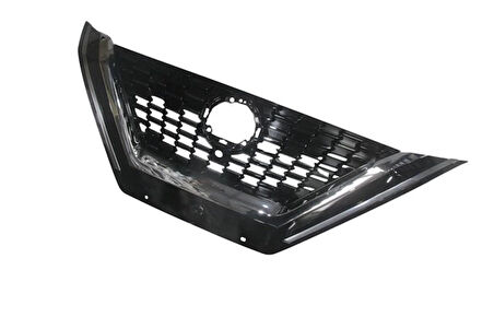 Nissan Qashqai- J12- 2022-2024  Ön Panjur Siyah Nikelaj Çıtalı Kamera Delikli (Tyg) (Oem No:623106Ua2A)