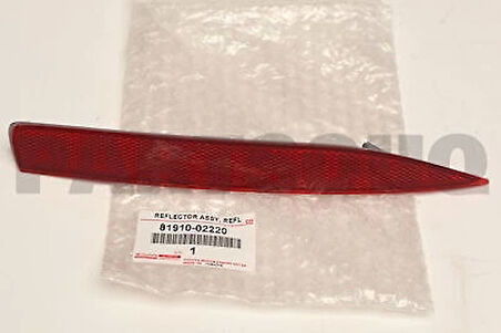 Toyota Corolla- E210- 2019-2024  Arka Tampon Reflektörü Sağ (Oem No:8191002220)