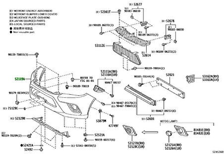 Tampon Hilux 2022 Sonrası Ön Invıncıble (Oem No:52119Yp918)