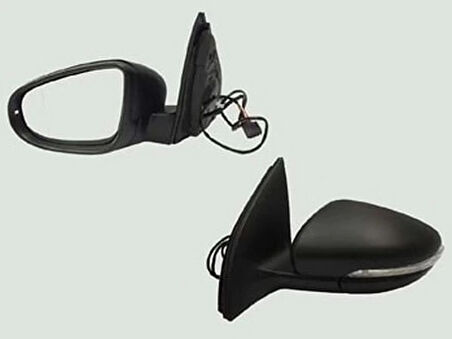 Golf6 Elektrikli Ayna  2008 2012 Sinyalli Kör Noktalı Sol Oem No:5K0857507Ad9B9