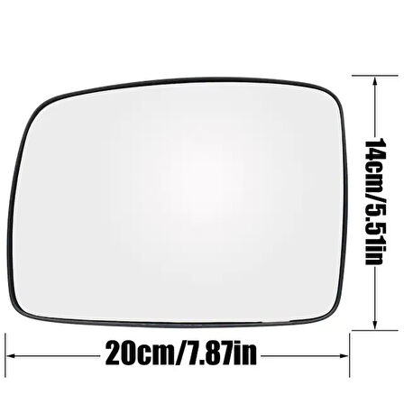 Land Rover Discovery 3 Freelander 2 Range Rover Spor 2004-2009 Isıtmalı Ayna Camı Sol