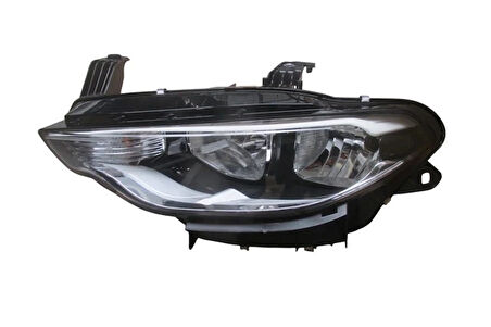 fiat egea- sd/hb/sw- 2015-2020  far lambası sol elektrikli/motorlu (sıyah/nikelajlı) (h7/h15) (rıa) Oem No (51984488)