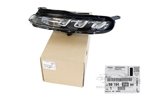 citroen berlingo- 2019-2024  gündüz farı sağ (ledlı)(e marklı)(tw) Oem No (9819435580)