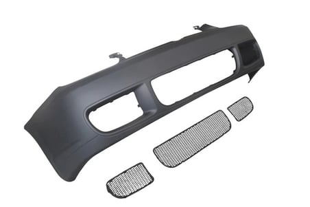 volkswagen golf- 4- 1998-2004  on tampon sıyah sıs delıklı/ızgaralı (r32/vag) Oem No (1J0807217H)