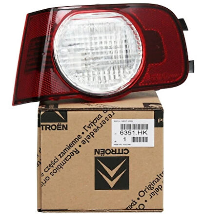 Peugeot Partner / Citroen Berlingo 2008-2012 Sağ Tek Kapı Stop Lambası Oem No (6351FH)