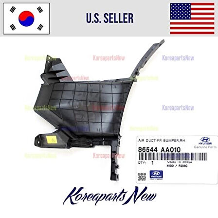 Hyundai Bayon 2021 Sonrası Hava Kanalı Ön Tampon Sol Oem No (86543Q0AA0)