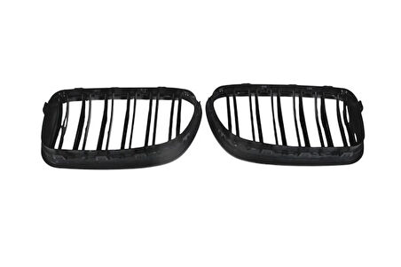 bmw 5 serı- 5 serisi- 2010-2016  ön panjur sağ/sol set (2 parça) (çıft çıtalı) (pıano sıyah) Oem No (A0103198)