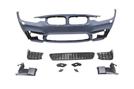 bmw 3 serı- 3 serisi- 2012-2018  ön tampon astarlı (sıs delıksız kapak/ızgaralı/f.yık.lı/çek.kapaklı)m3/style Oem No (A51118058802S1)