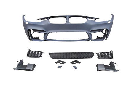 bmw 3 serı- 3 serisi- 2012-2018  ön tampon astarlı (sıs delıksız kapak/ızgaralı/f.yık.lı/çek.kapaklı)m3/style Oem No (A51118058802S1)
