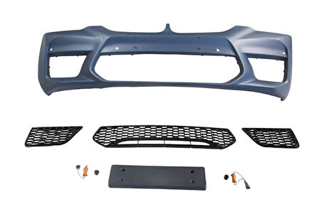 bmw 5 serı- 5 serisi- 2017-2020  ön tampon (sıs delıksız kapak/ızgaralı/plaka pl./sen.d.lı) (5 serisi/m5/style) Oem No (A51118073720S2)