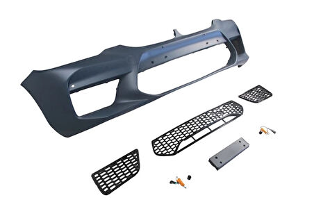 bmw 5 serı- 5 serisi- 2017-2020  ön tampon (sıs delıksız kapak/ızgaralı/plaka pl./sen.d.lı) (5 serisi/m5/style) Oem No (A51118073720S2)
