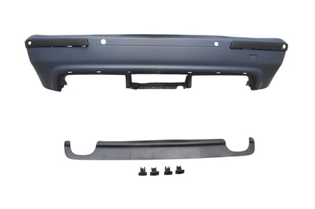bmw 5 serı- 5 serisi- 2001-2003  arka tampon astarlı (sen.yuvalı/karlıklı/bantlı)(çıft egz d./çek.kapaklı)m5 Oem No (A51122498489S2)