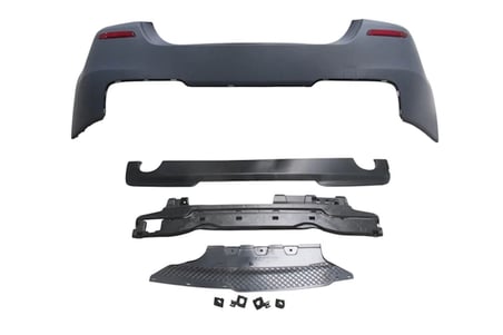 bmw 5 serı- 5 serisi- 2010-2016  arka tampon astarlı(sen.yuvalı/reflktrlü/karlıklı) (çıft egz.d.lı)m-tech-lcı Oem No (A51128048594S4)