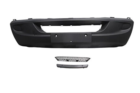mercedes sprinter- 2007-2013  ön tampon sıyah (çek demir kapaklı/sıs dlıksız/ızgaralı/basamak plastiklı) Oem No (A9068800170S1)