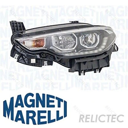 Fiat Egea 2016- Far Motorlu Ledli Siyah Sol Oem No (52145166)