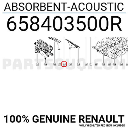 Captur Motor Kaputu İzalatörü 2013- Oem No (658403500R)