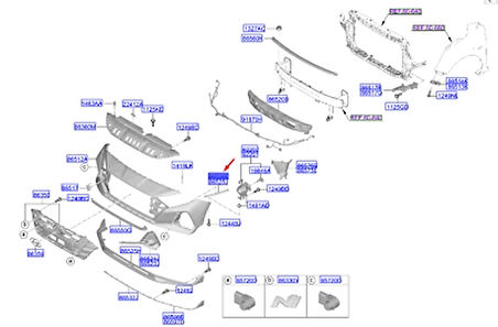 İ20 Far Braketi Sağ 2020- Oem No (86526Q0000)