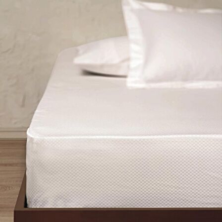 Linens White Coll. Square King Çarşaf Beyaz