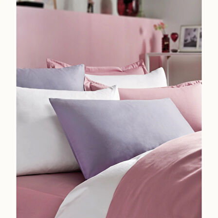 Linens Mix&Match Pamuk Saten 2'li Standart Yastık Kılıfı Seti Taş