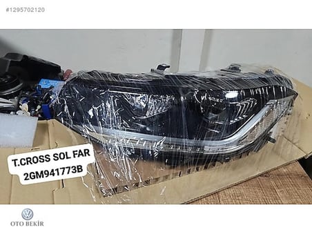 Volkswagen T - Cross Ön Far Elektrikli Motorlu Led Sol (2019 Yılında Çıkan Kasa) (Oem No: 2Gm941773B)