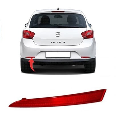 Seat İbiza 2009-2012 Reflektör Tampon Arka Sol (Oem No: 6J4945105)