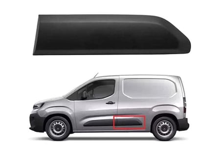Peugeot Partner (2018 Yılında Çıkan Kasa) Sürgülü Kapı Bandı Sol (Sıyah) (Oem No: 98176955Xt)