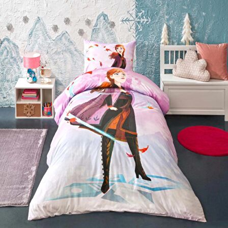 Disney Frozen Breezy Çift Taraflı Nevresim Takımı ( Yeni Sezon )