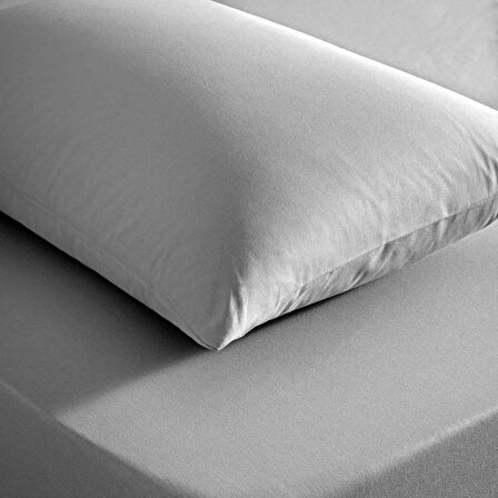 Taç Color Dreams Ranforce Tek Kişilik Çarşaf Seti Antrasit