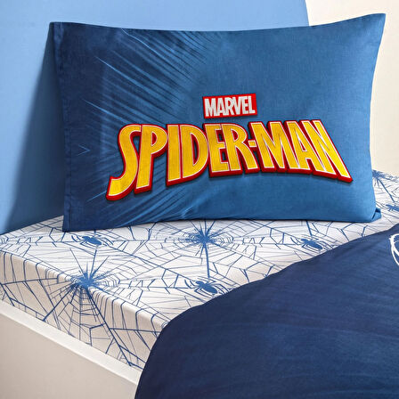 Taç Lisanslı Spiderman Classical Tek Kişilik Pamuk Nevresim Takımı