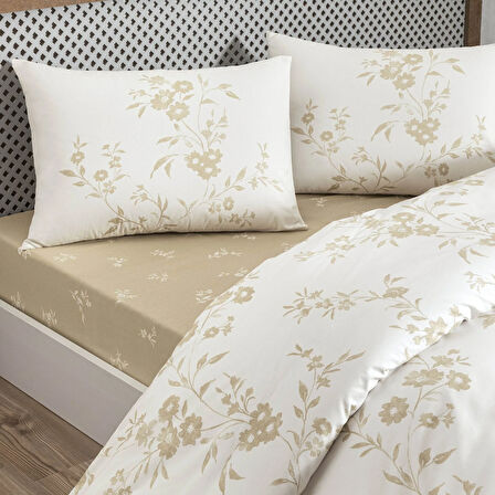 Taç Vellise Ranforce Tek Kişilik Nevresim Takımı Beyaz