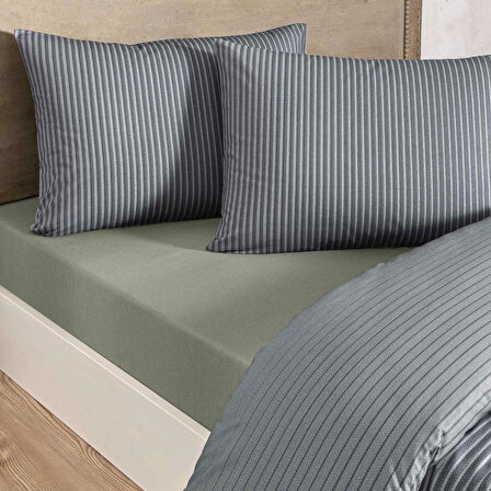 Taç Marwen Ranforce Tek Kişilik Nevresim Takımı Lacivert